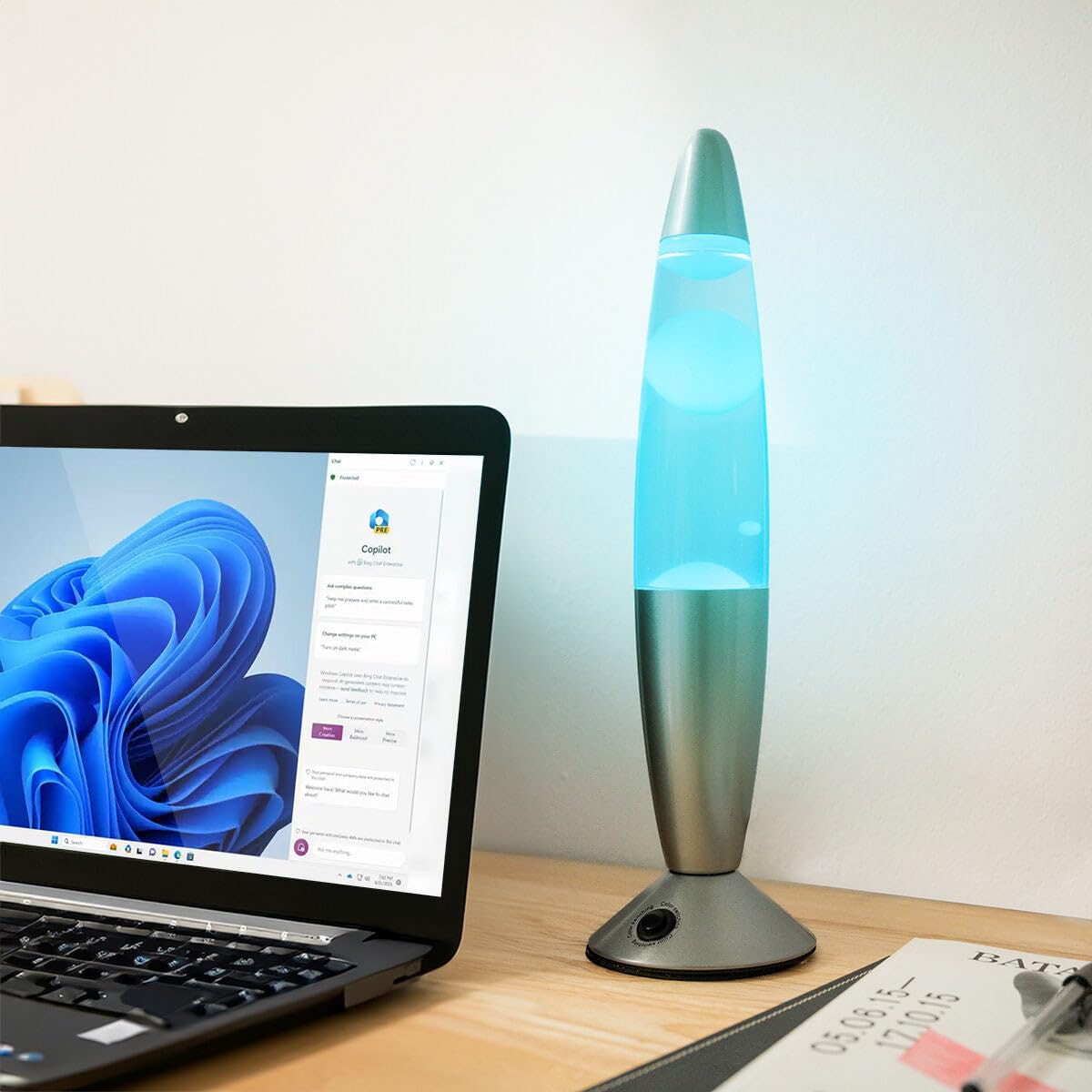 Wielokolorowa lampa lawowa LED, lampa rakietowa LED, solidne szkło, aluminium, lampka nocna Led z ruchem wosku, stały strumień lawy, wielokolorowe światło LED, 7 alternatywnych kolorów