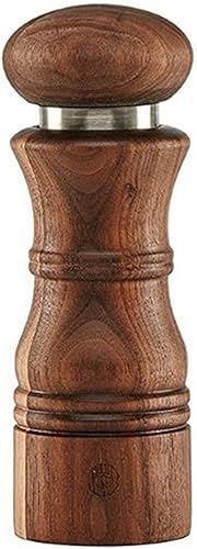 Molino de nogal aceitado de París de 6" con molinillo de cerámica para sal, pimienta y especias de diseño danés