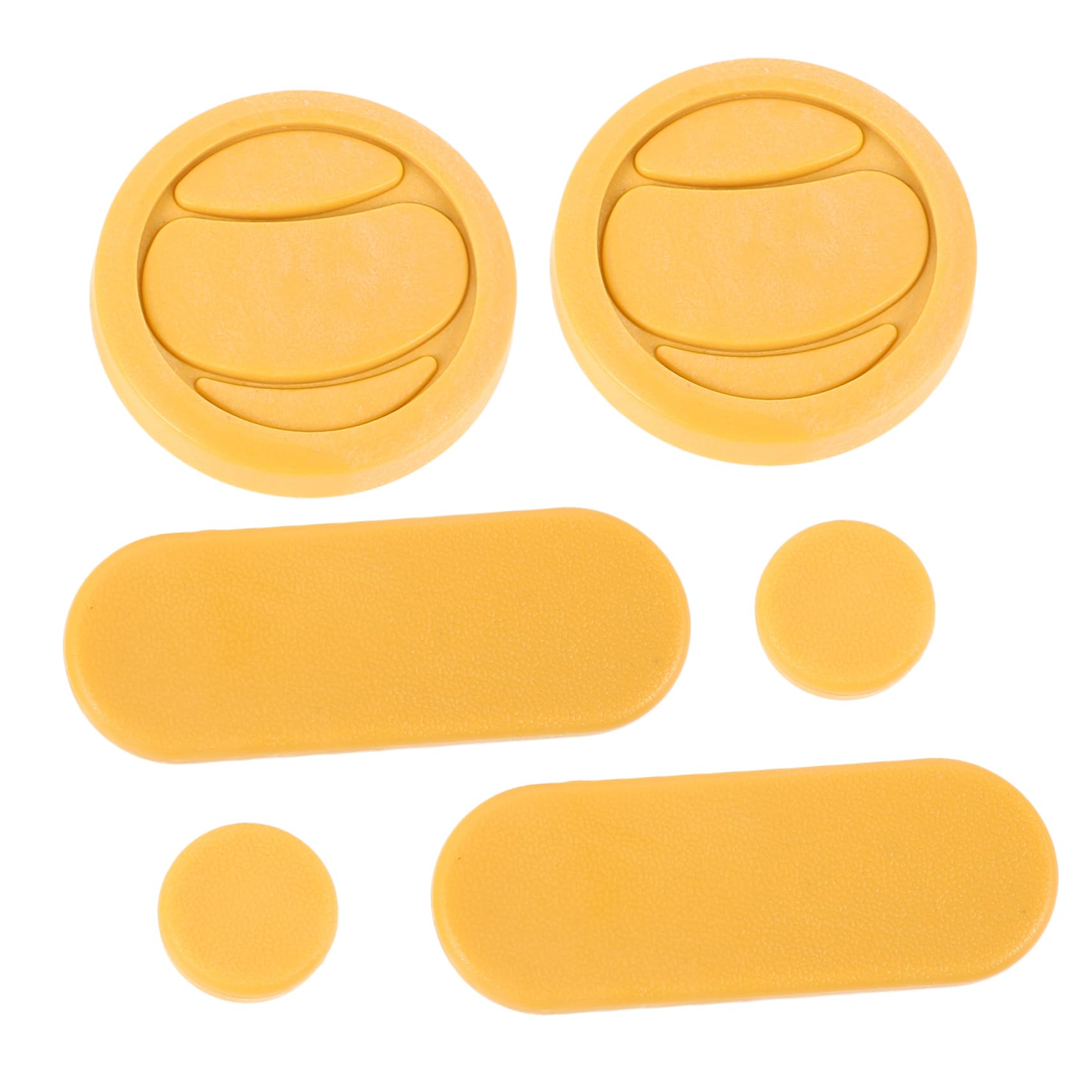 Mikikit 6pcs Portable Glove Slider for Skating Thickened Palm Protection for Downhill Longboarding and Roller Skating Durable and Comfortable for Skateboard Enthusiasts