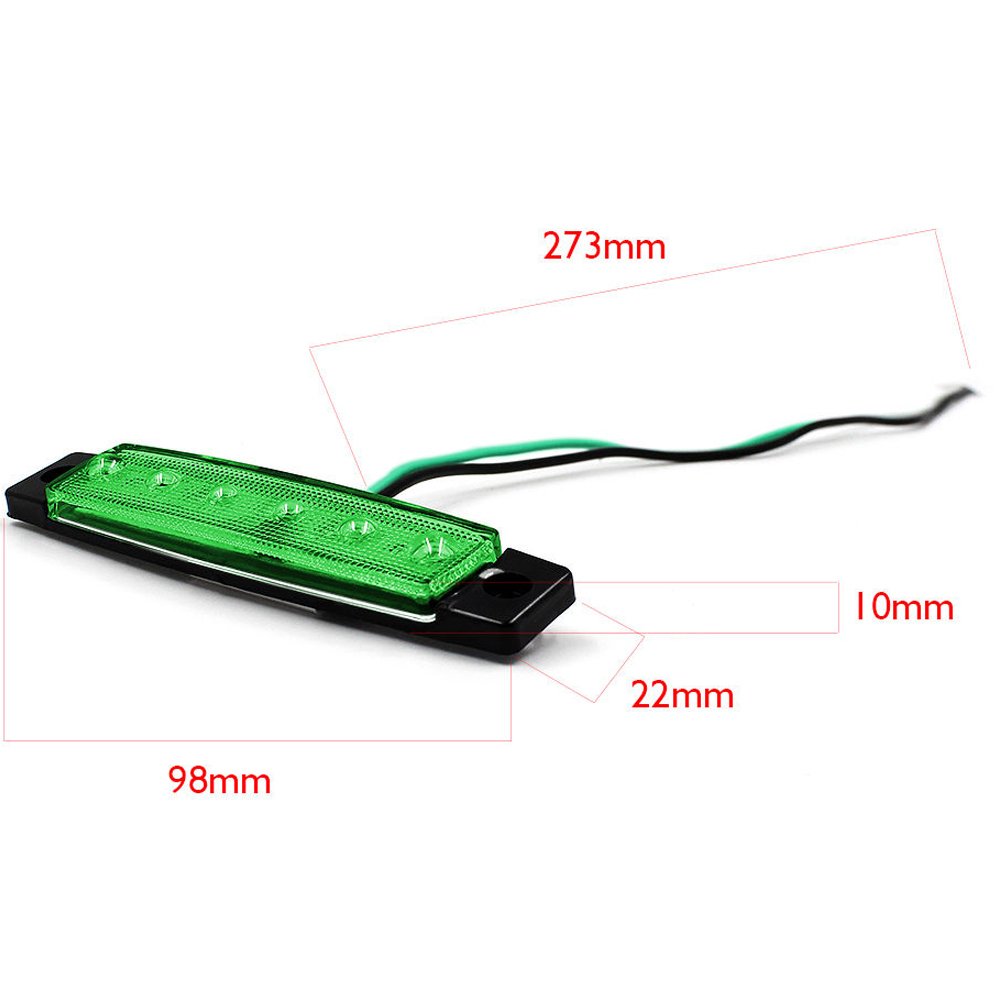 Lot De 30 Feux De Gabarit Latéraux LED 12V - 6 LED, Rouge/blanc/jaune, Pour Camion, Remorque, Bus, Caravane Feux Gabarit Latéraux