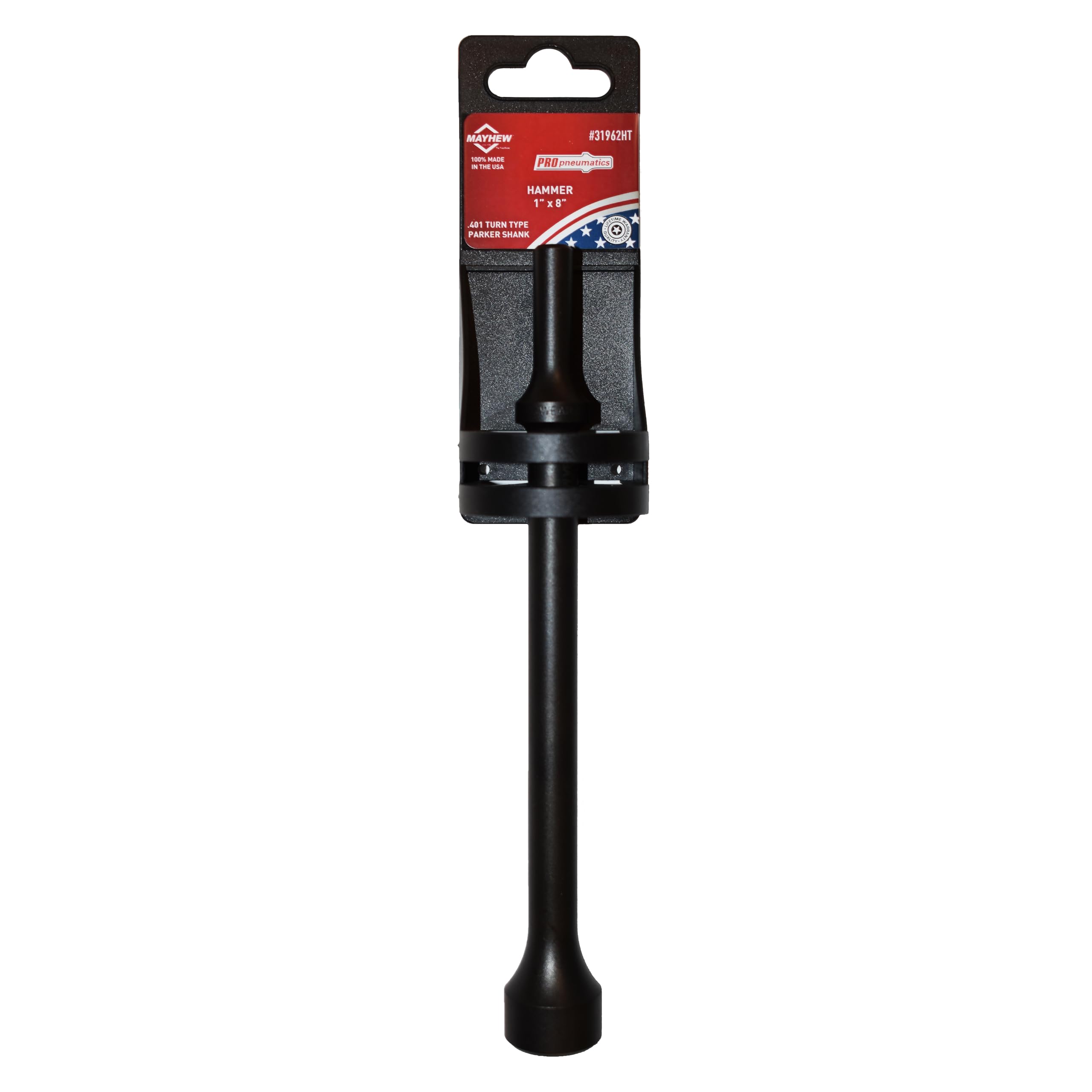 Mayhew Tools 31962HT Pneumatic Hammer, 1" x 8", Black Oxide Finish