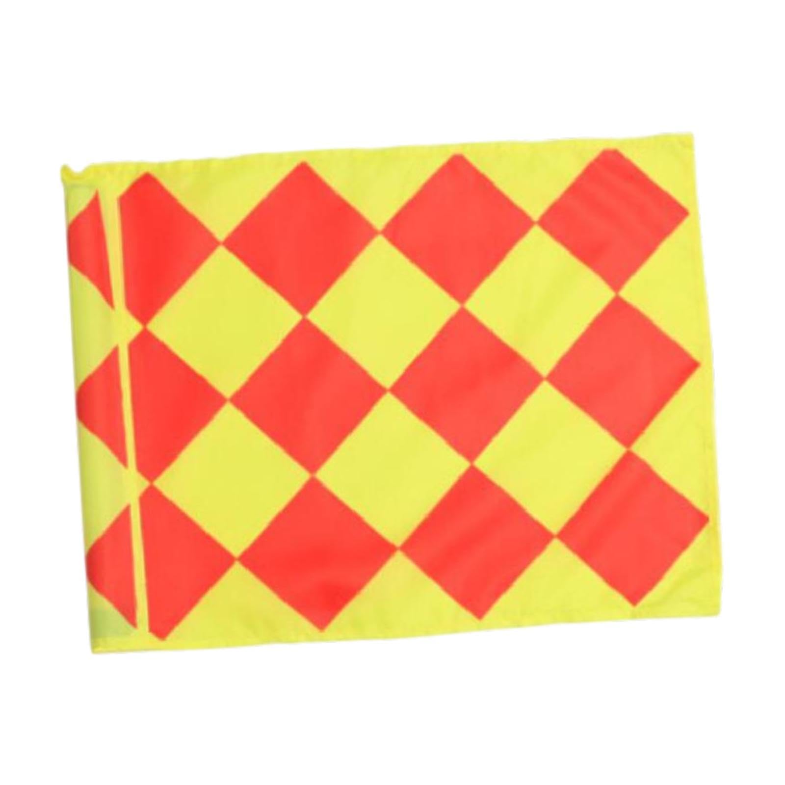 Menolana Soccer Pole Flag Referee Equipment Bright Colors Portable 44 Cmx34 cm Football Field Corner Flag for Game Professional Match