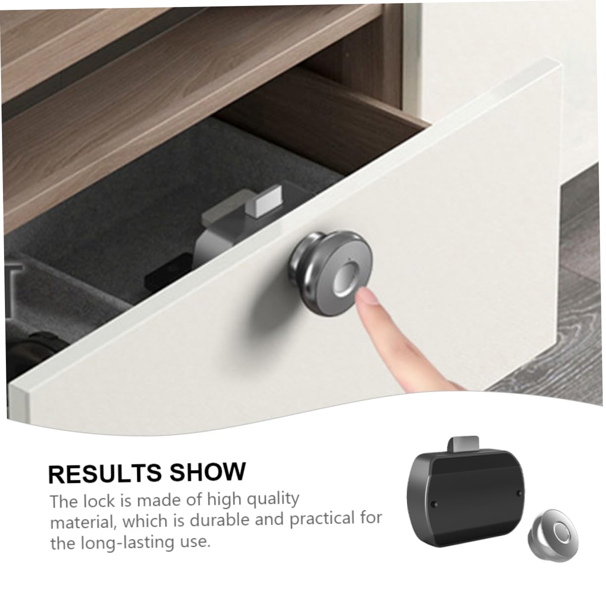 Holibanna 3 Pièces Serrure Intelligente à Digitale USB pour Maison et Bureau Remplacement de Serrure et Durable Aluminium et Abs