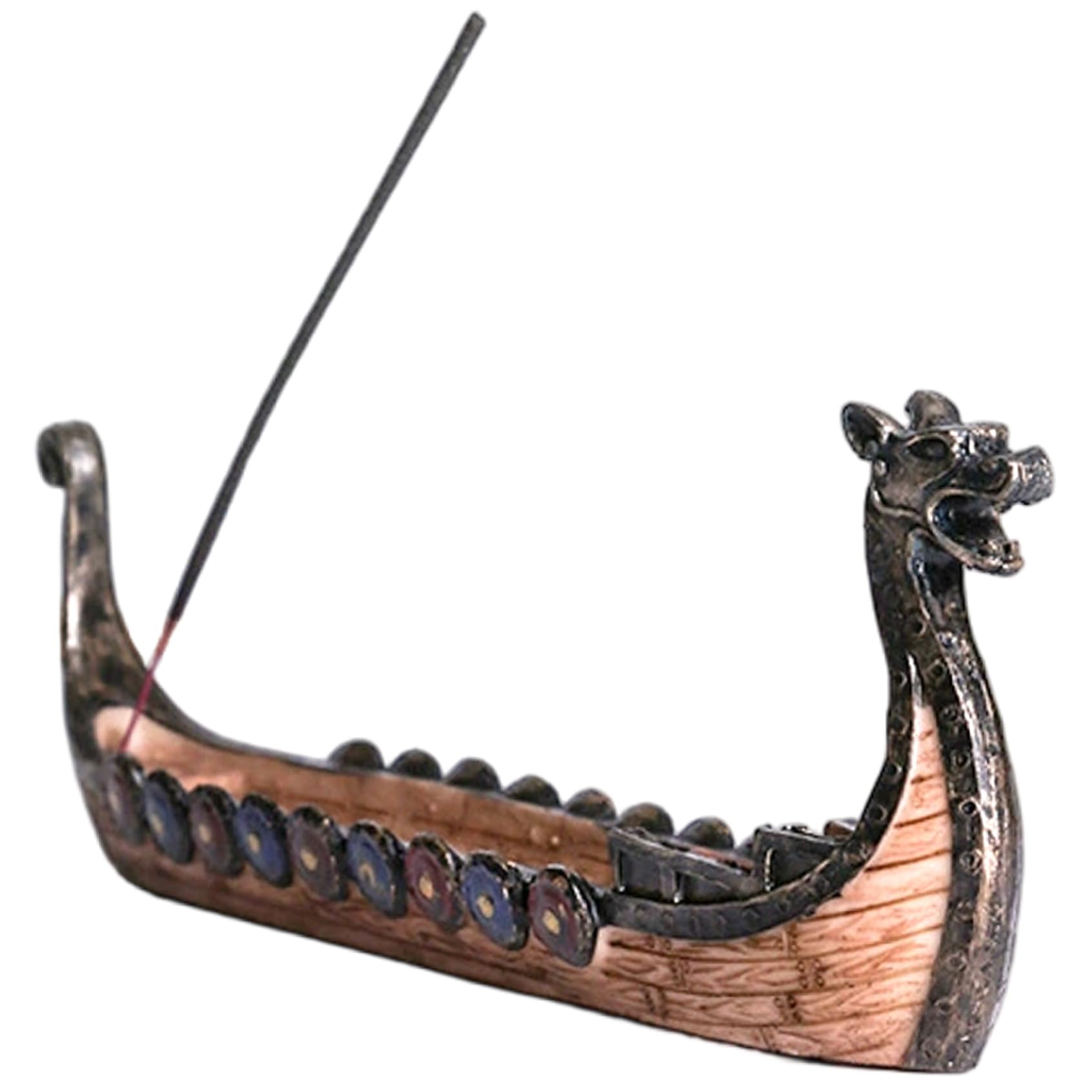 Dragon Incense Burner Traditional Chinese Dragon Boat Retro Carved Resin Censer Living Room