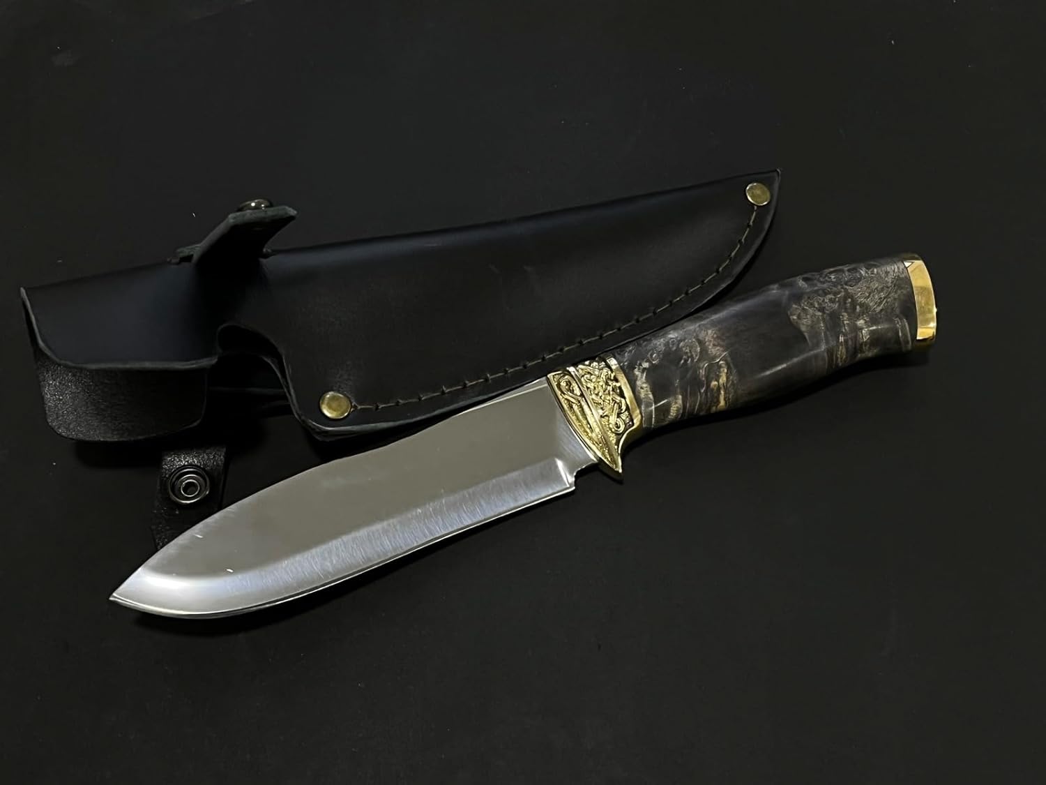 Classic - Coat of Arms of Ukraine Trident. Ukrainian Military Patriotic National Knife Stainless Steel Custom Handmade Knives for Tourist, Hunting Fishing Camping Tactical Souvenir Gift for men