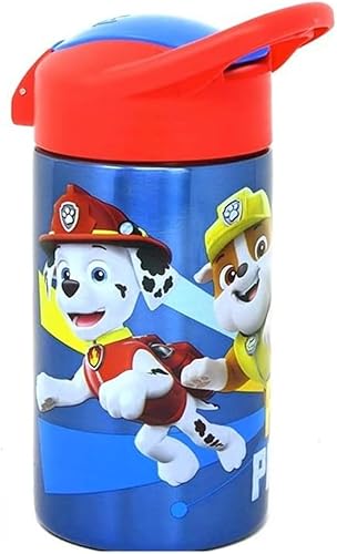 Miniatura 2 de Zak Designs Inc Paw Patrol - Botella de acero inoxidable para niños agua aislada con boquilla de botón días escolares perfectos y viajes de 155