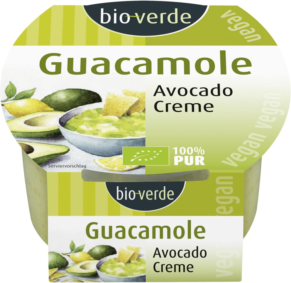 Bio Guacamole Avocado-Creme, vegan 18 x 150 g