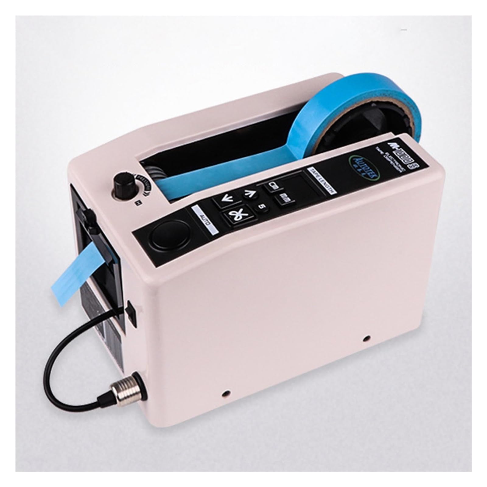 Dispensador Celo Automatico, Dispensador automático de cinta, máquina cortadora de cinta eléctrica for cinta adhesiva de 8-50mm de ancho, cinta transparente, uso comercial o Personal,para envíos, esc