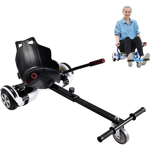 Hoverboard Seat Attachment Hoverboard attachments Hoverboard Accessory Hoverboard go Kart for Kids or Adults (Black)