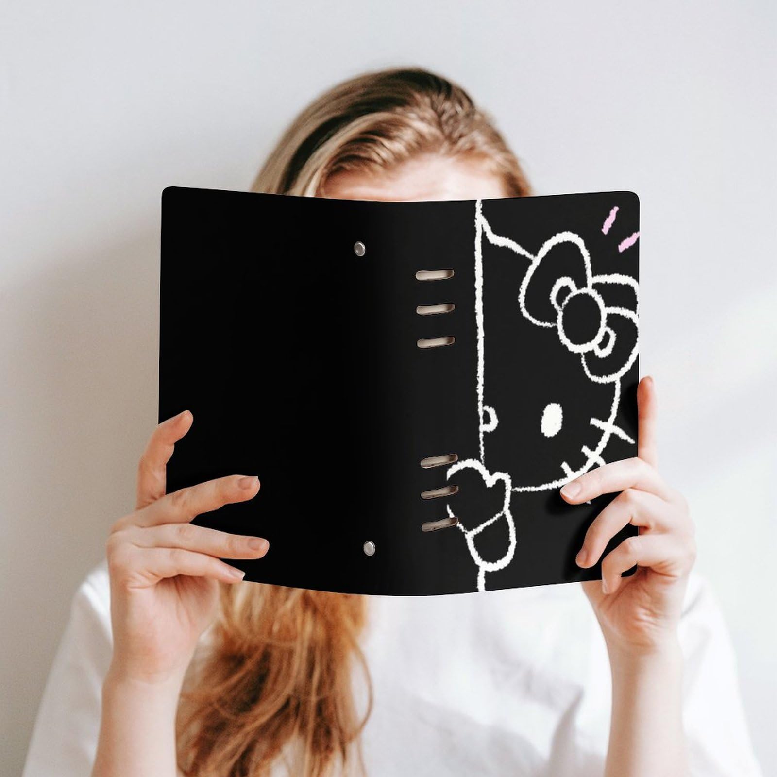 Amazon.co.jp: ハローキティ システム手帳 PU ノートメモ帳 バインダー