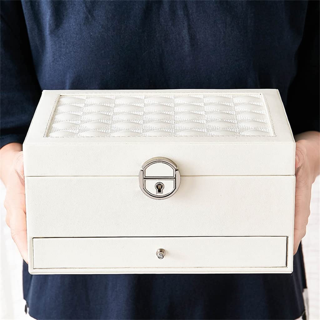Multi Function Storage Box Leather Jewelry Organizer Multi Layer Jewelry Display