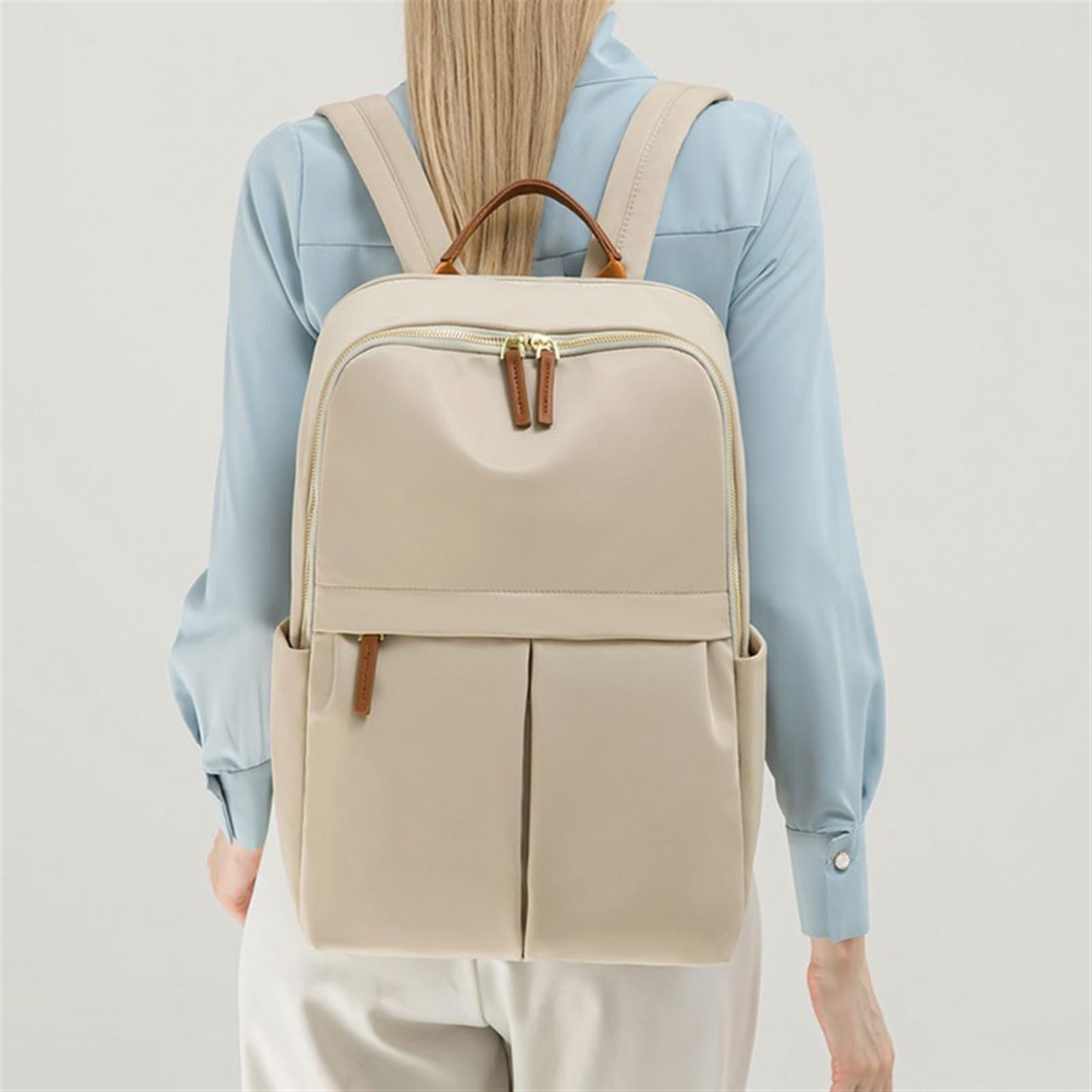 Funda Tableta Mochila for Ordenador portátil de 15,6 Pulgadas, Bolso Viaje Moderno for Viajes Negocios, Hombro Multifuncional Mochila portátil(Grey)
