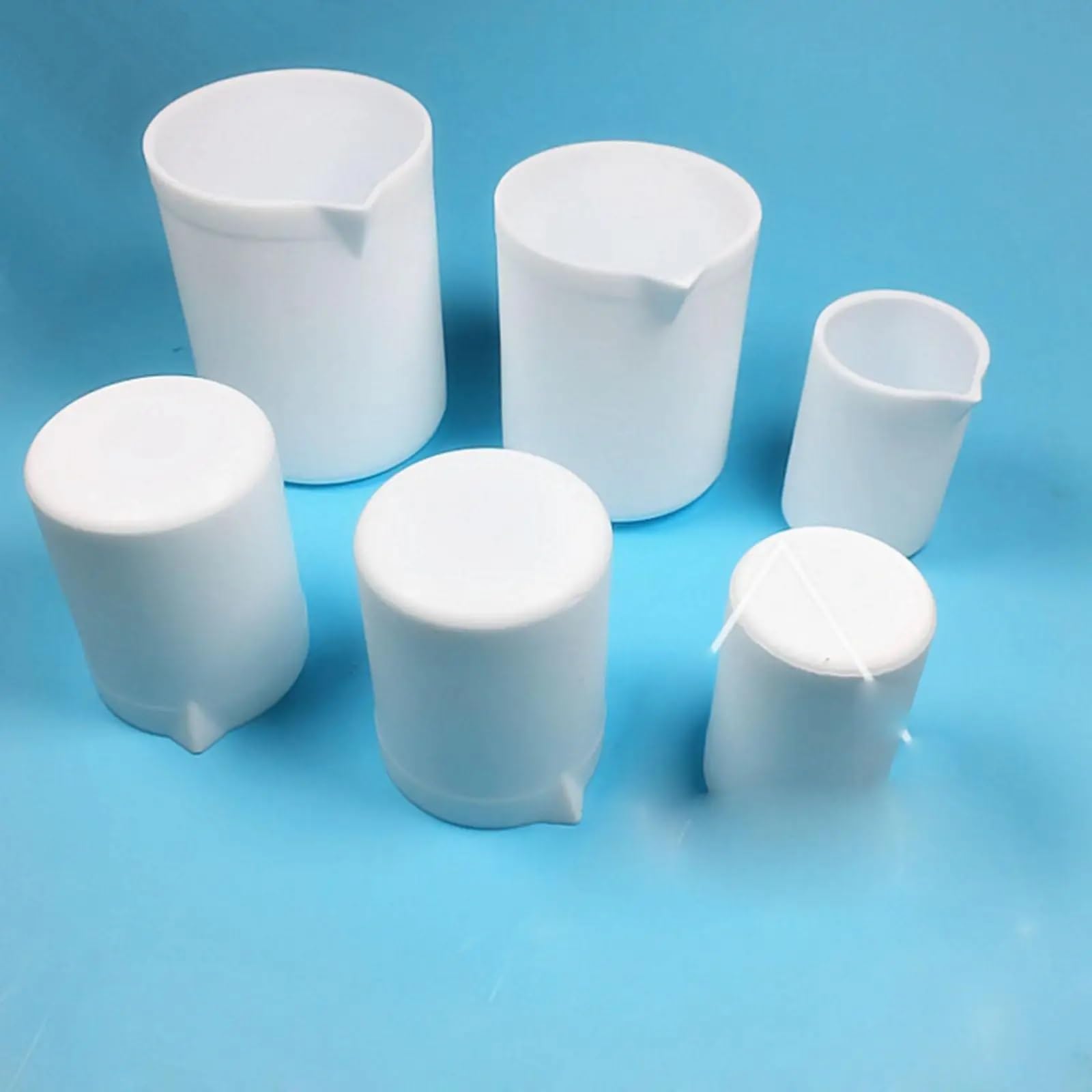 White Beaker Set—Made of PTFE, for Accurate Measurements(400ml)