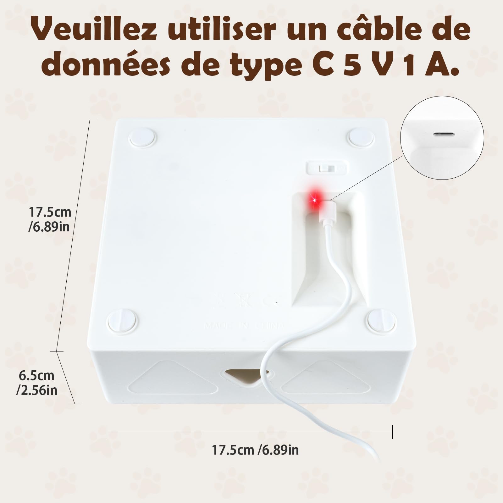 Migipaws Jouet pour Chat, Jouet interactif Automatique à 7 Trous pour Souris, Jouet d'éveil Ultra Amusant pour Les Chats d'intérieur, Rechargeable par USB, 4 pièces de Plumes