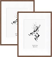 Vista 40 de Yaetm Portarretratos de 11 x 14 pulgadas con paspartú para fotos de 8 x 10 pulgadas, juego de 2, marcos de fotos de madera de roble macizo natural
