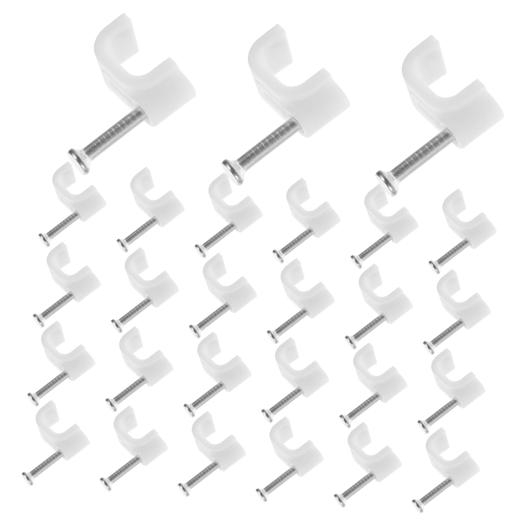 Angoily 1500stücke Kabelclips Für Ethernetkabel Praktische Wandclips Zur Kabelorganisation Einfache Installation Mit Nägeln Für Zuhause Und Büro