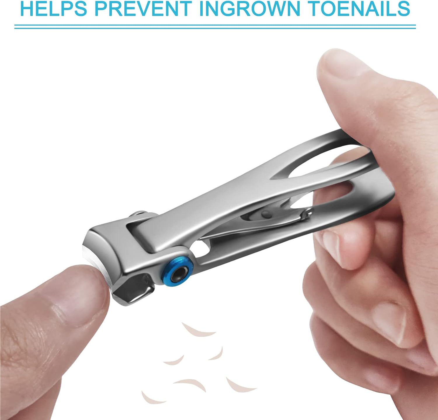 Werlla Extra Large Long Handle Toenail Clippers - 17mm Wide Jaw Opening Heavy Duty for Thick Toenails, Seniors, Men, Adults