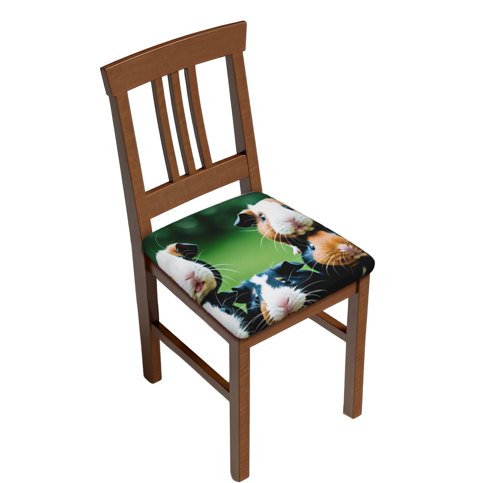 Cute Cavyes Printed Square Chair Cushion Cover Chair Seat Covers for Dining Room Office Two Pieces