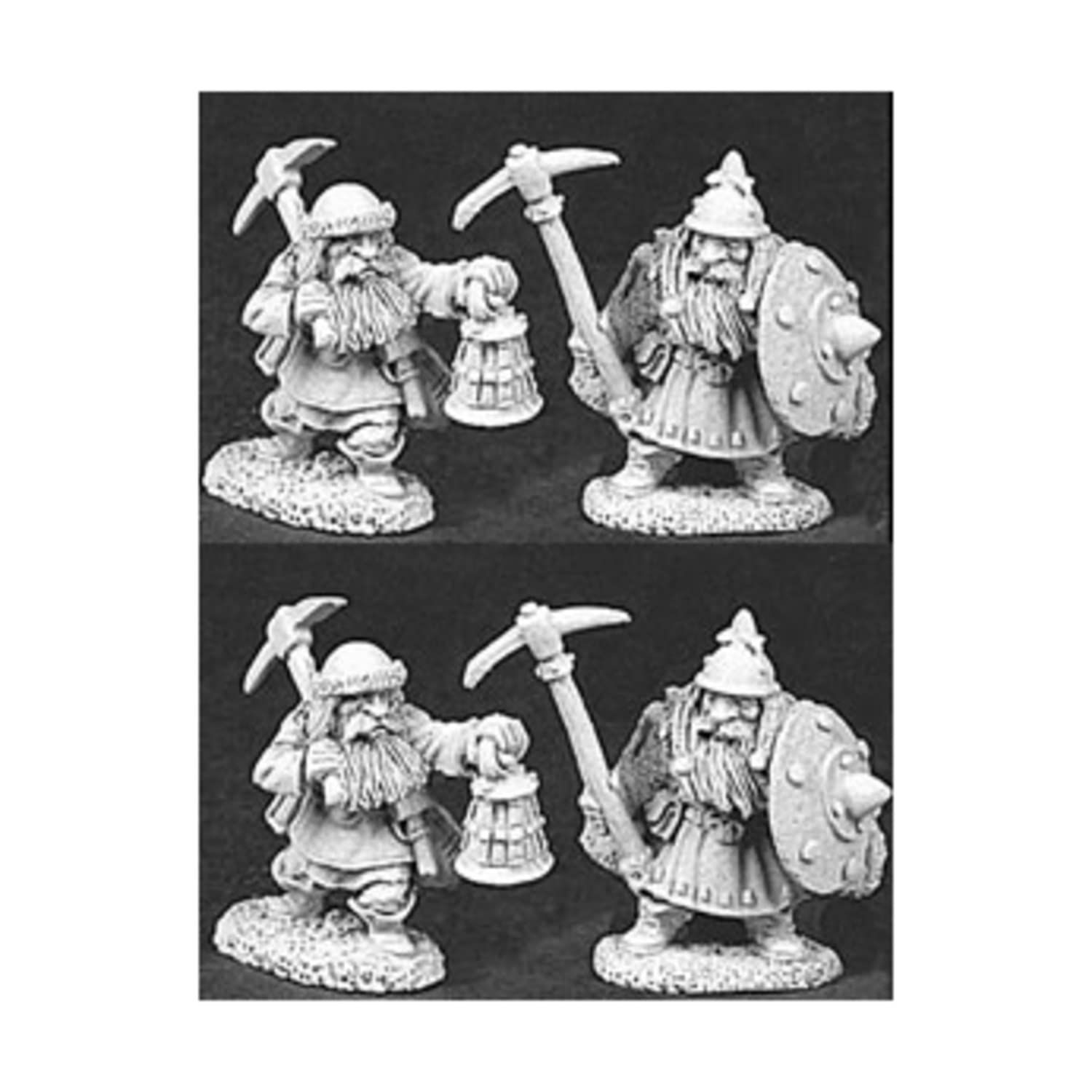 Amazon.com: Reaper Miniatures Dwarven Miners 4P 06040 Dark