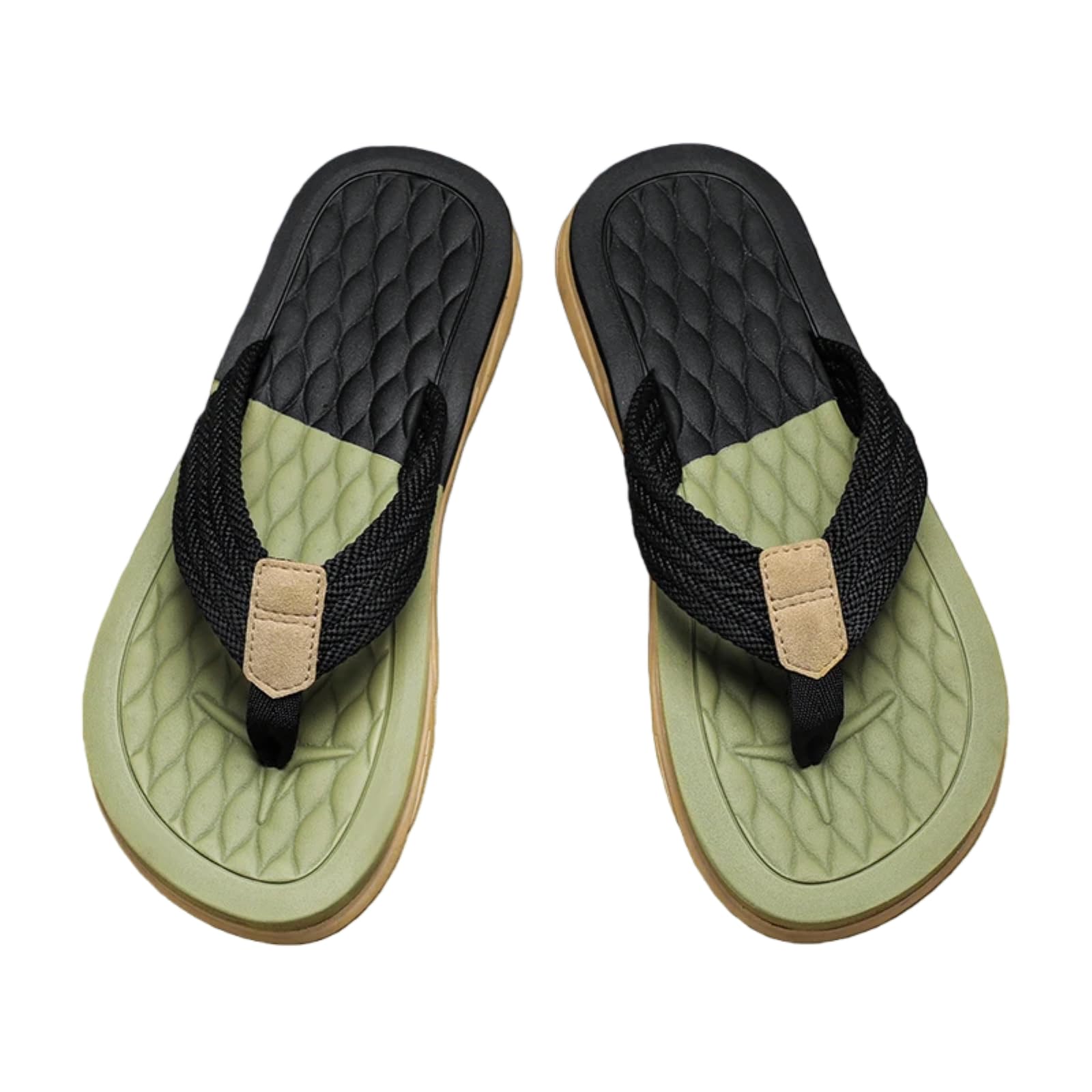 Pantoufles d'été hommes : tongs casual antidérapantes et sandales de plage noires 43