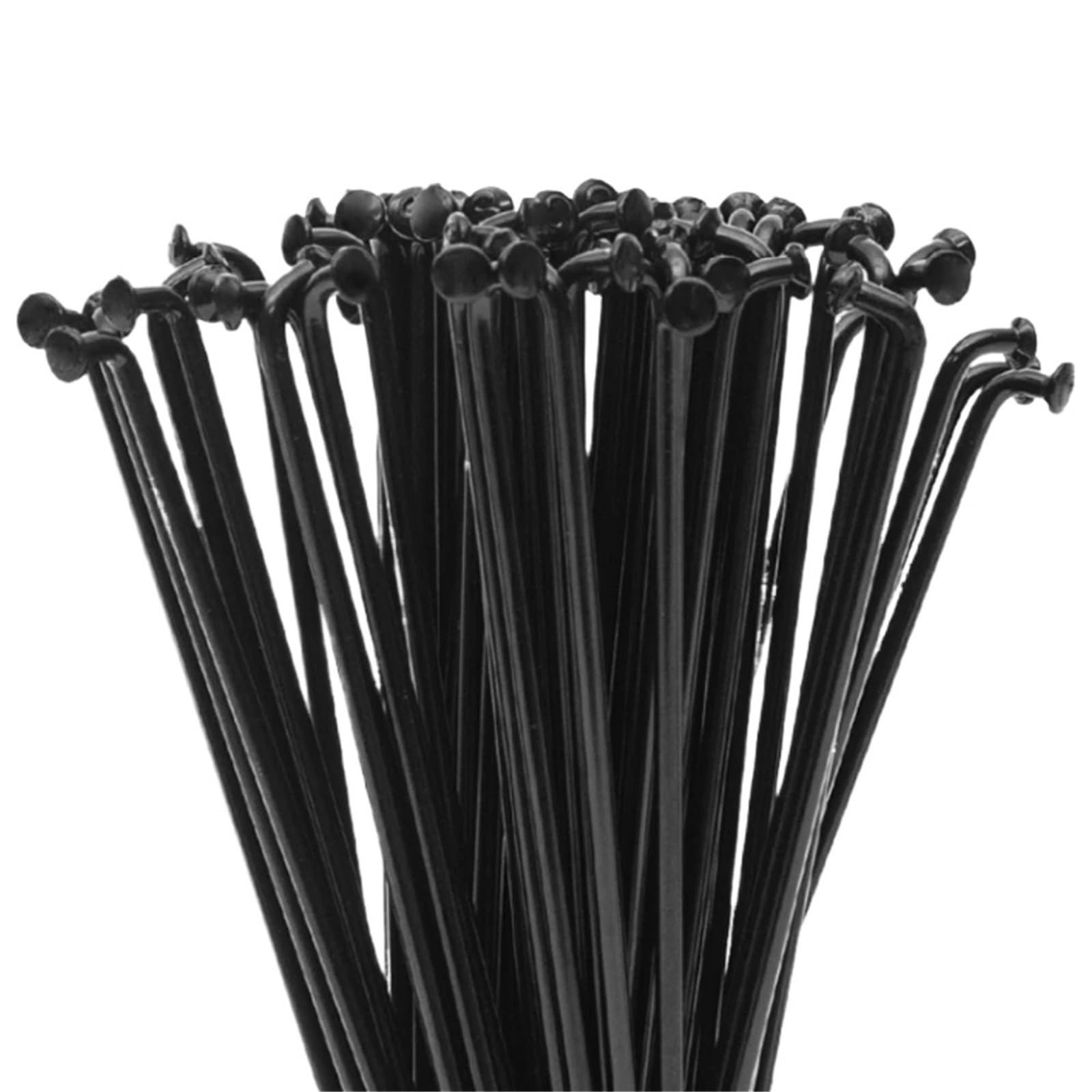 32 pezzi 14G J-Bend per raggi di bicicletta con nippli – raggi neri in acciaio di alta qualità (256 mm-305 mm) – raggi di ricambio a testa dritta per bici da strada e mountain bike