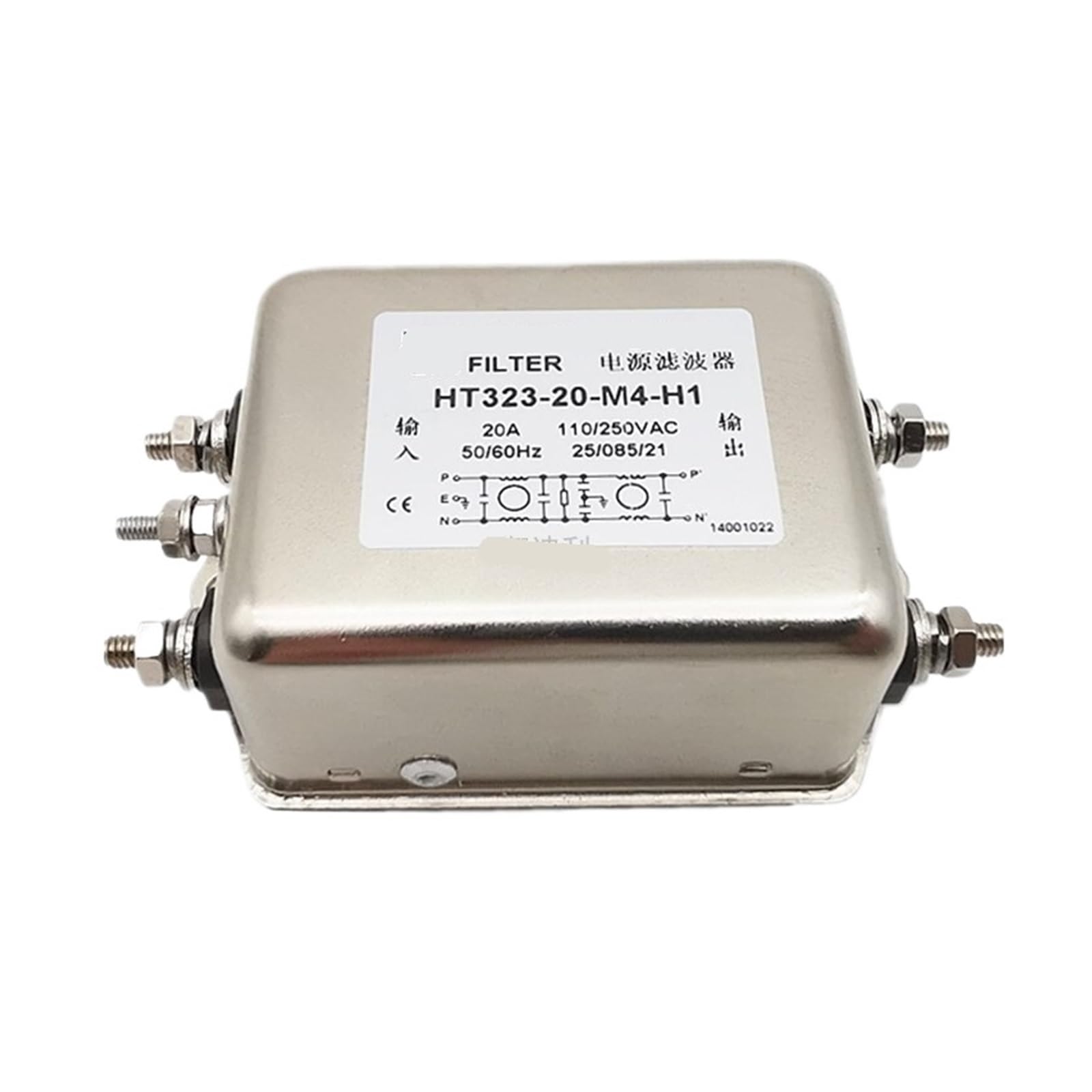 Filtre anti-interférence HT323-20-M4-H1 réduction du bruit électrique 20A
