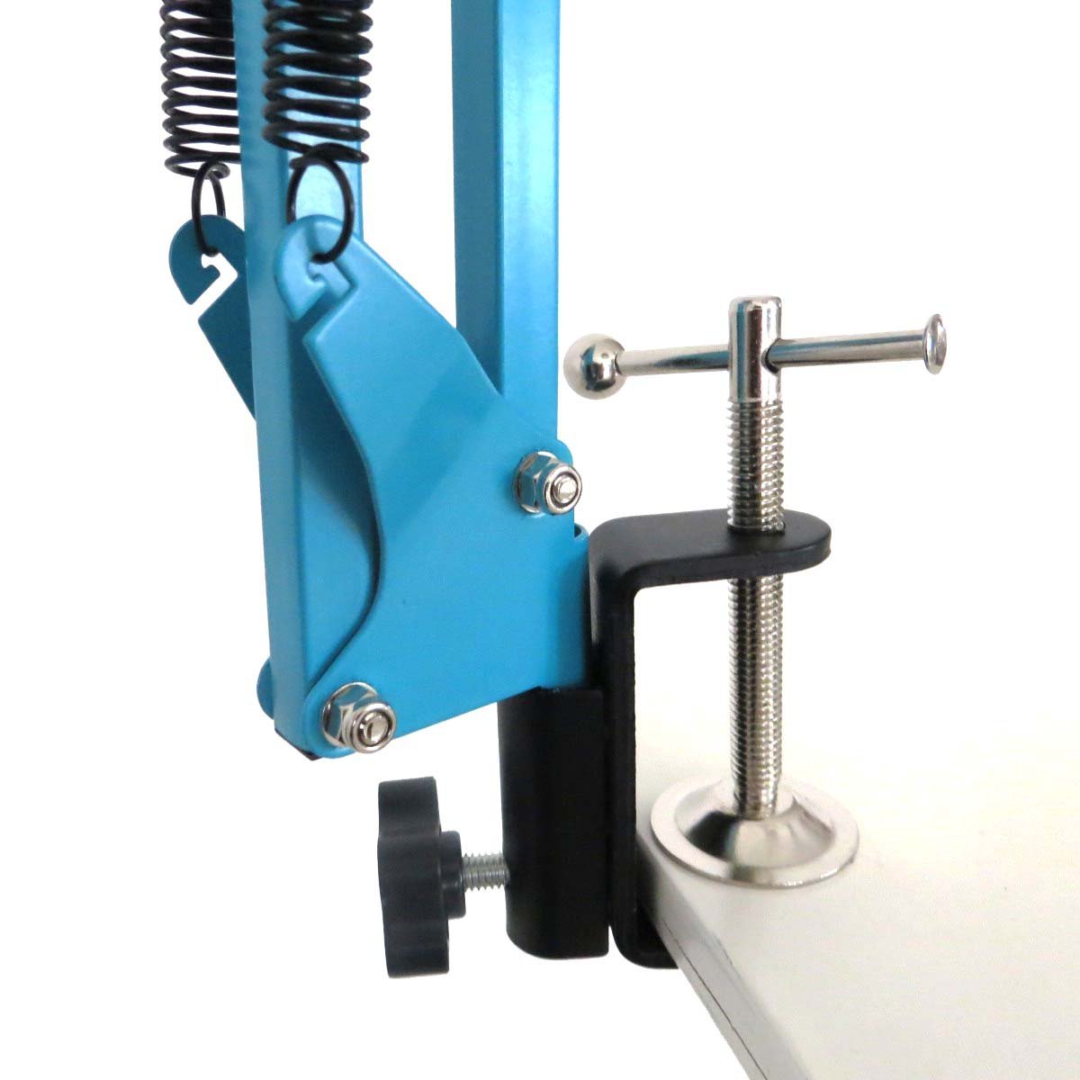 keepdrum NB35 BL Blau Gelenkarm Mikrofonstativ + MS089SV Mikrofon Spinne Silber für G-Track