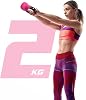 Yes4All 2-20 kg Cast Iron Kettlebell with Neoprene Coating Multicoloured Kettlebells Swing Dumbbell Ball Weight