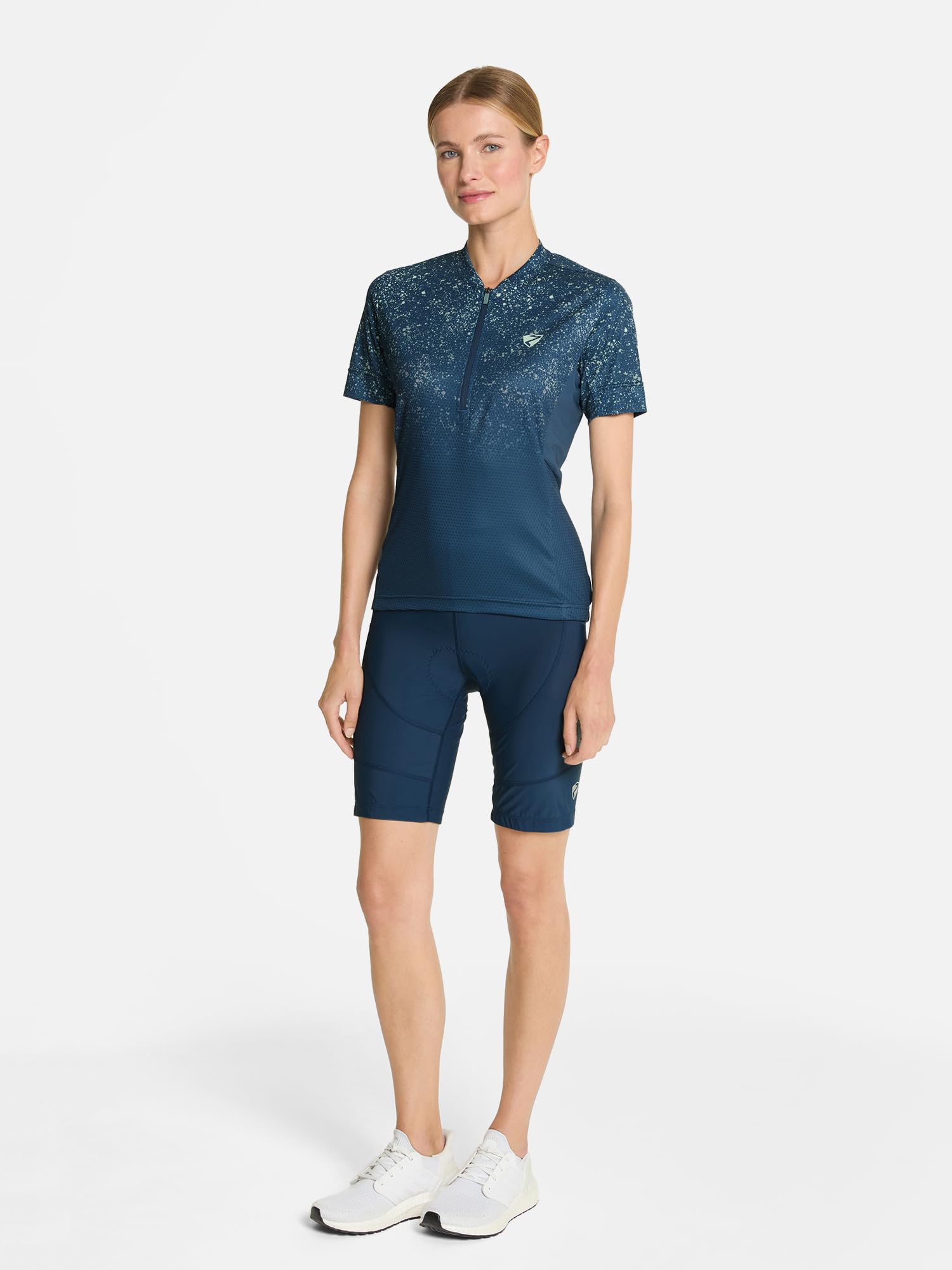 Ziener Damen Nasira X-Gel Fahrrad-Tight/Rad-Hose/Mountainbike/Rennrad - atmungsaktiv,schnelltrocknend,Gel-Polster, hale Navy, 46