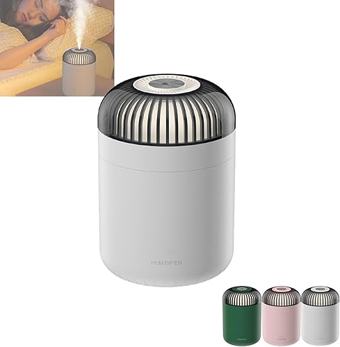 Humidificador Dreamzy, Humidificadores Dreamzy para dormitorio, Humidificadores de luz de transmisión Dreamzy, Humidificadores de habitación (Blanco)