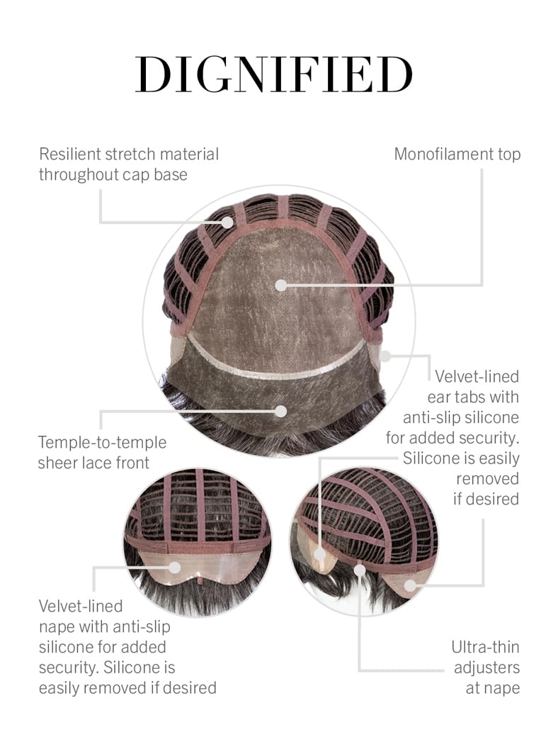 HIM Dignified Soft Smooth Curls Boycut Mens Hairpiece by Hairuwear, Average-Large Cap, M38S 30 Grey Light Ash Blonde