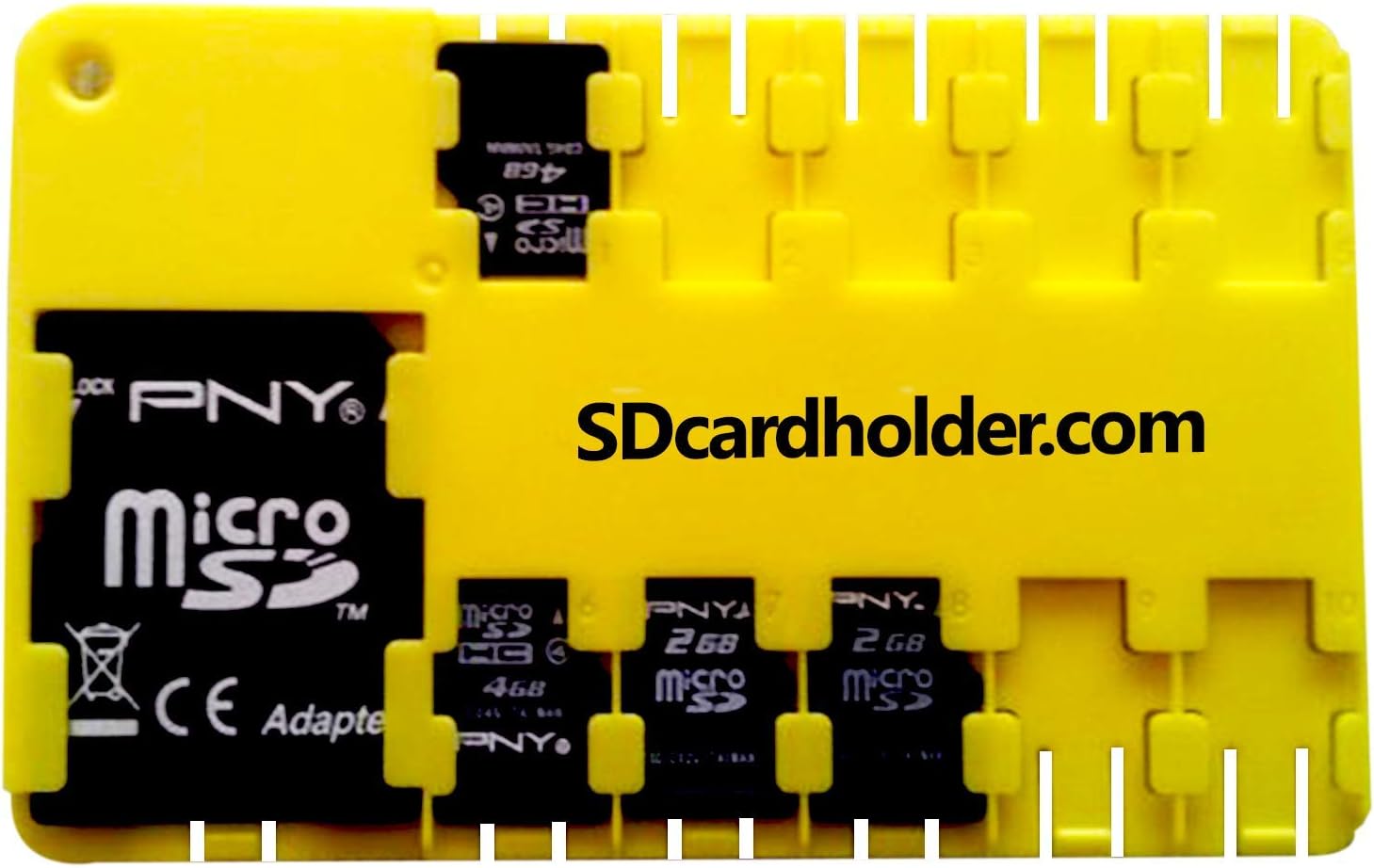 Micro SD card holder - YELLOW