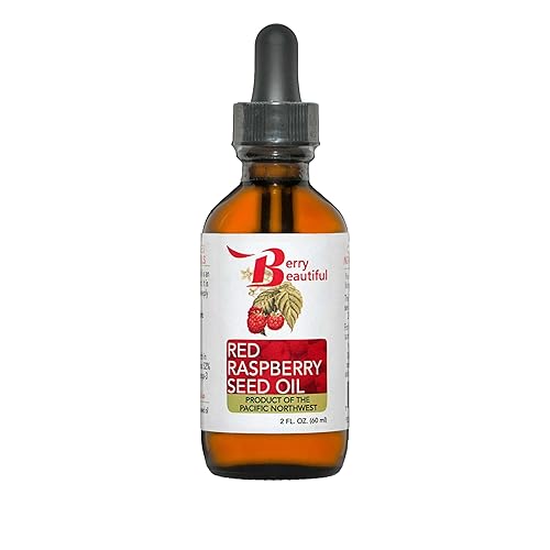 Miniatura 7 de Berry Beautiful Aceite de semilla de frambuesa roja, prensado en frío de frambuesas cultivadas localmente, 100% puro y sin refinar, 16 onzas líquidas