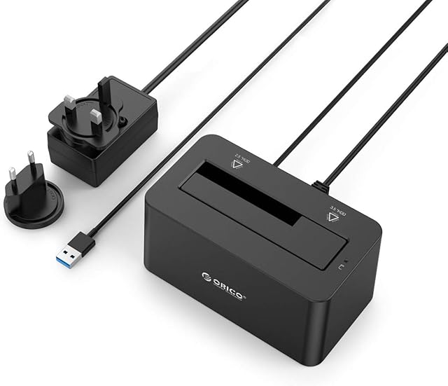 ORICO Hard Drive Docking Station USB 3.1 Gen1 to SATA 6Gbps HDD/SSD Dock Adapter for 2.5" 3.5" Inch SSD HDD SATA III, Support UASP
