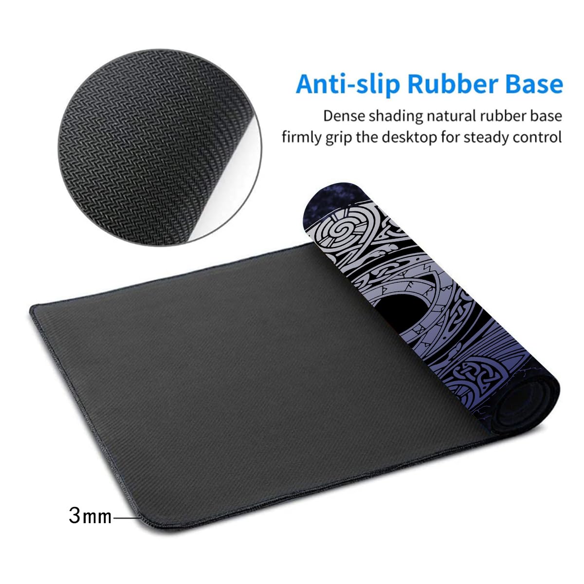 Alfombrilla De Mouse XL Con Diseño De Montañas Balcanes RGB Para Computadora XL (31.5 X 11.8