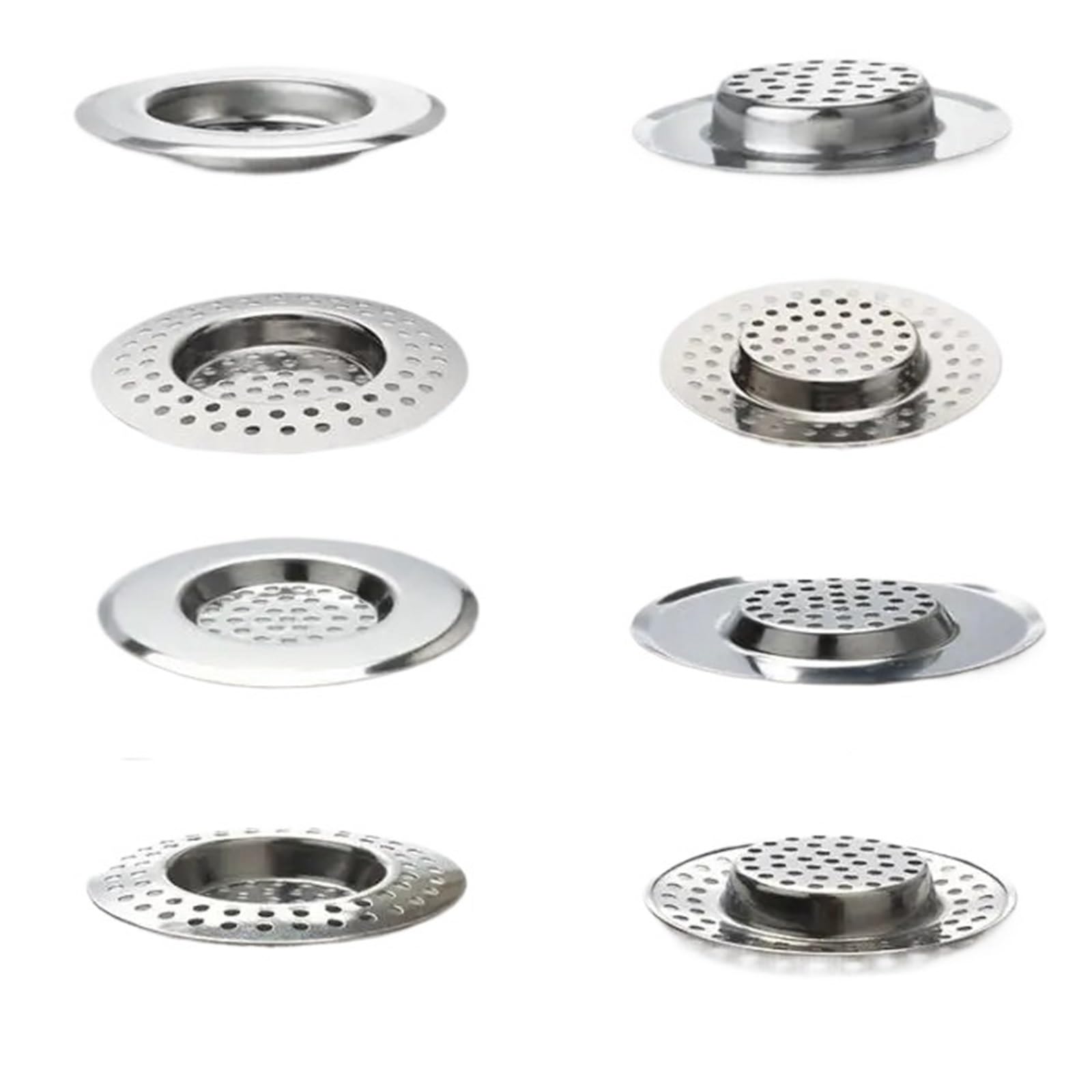 Sink Strainer Stainless Steel Sink Grid Strainer, Anti-Clog Filter(9CM)