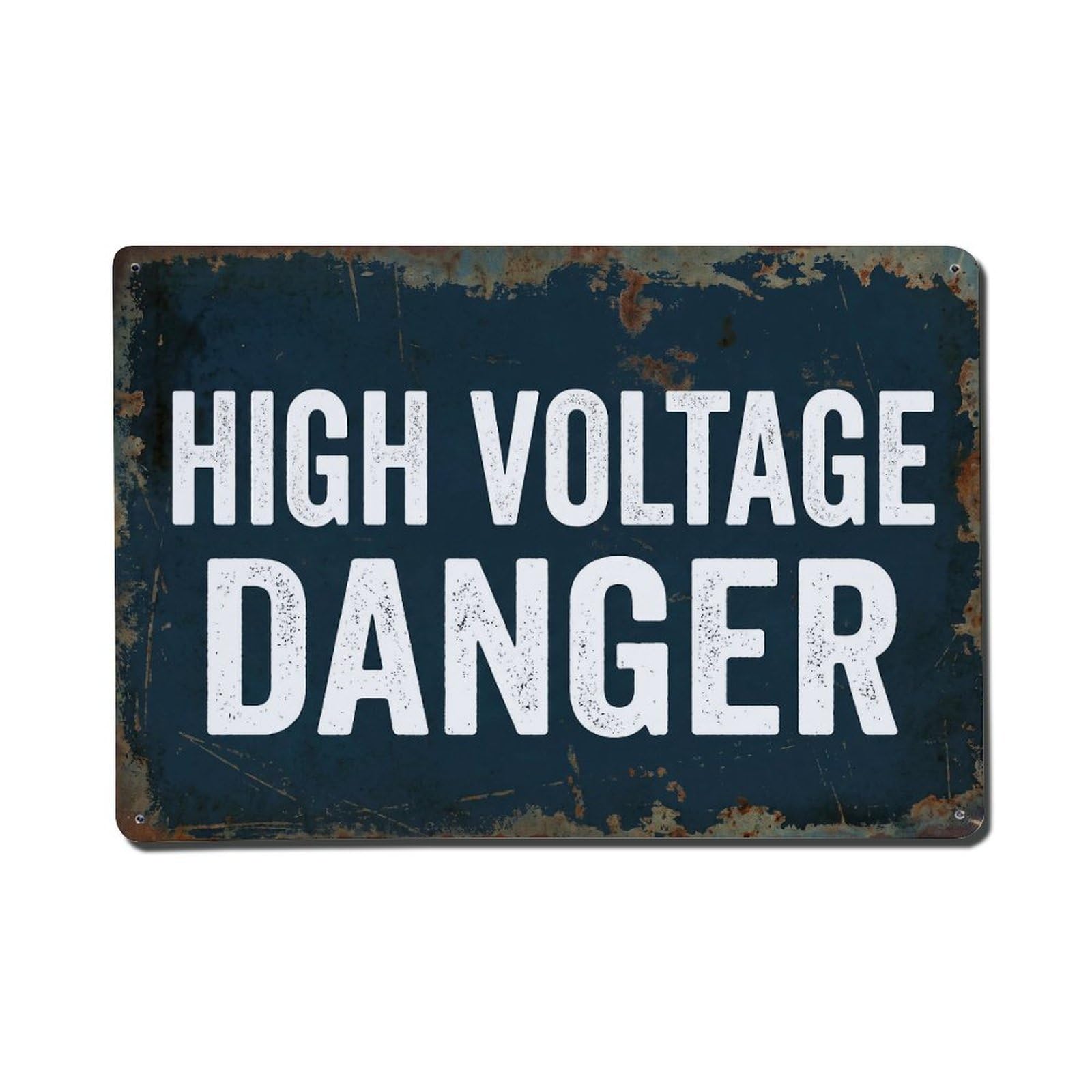 Vintage High Voltage Danger Metal Tin Sign