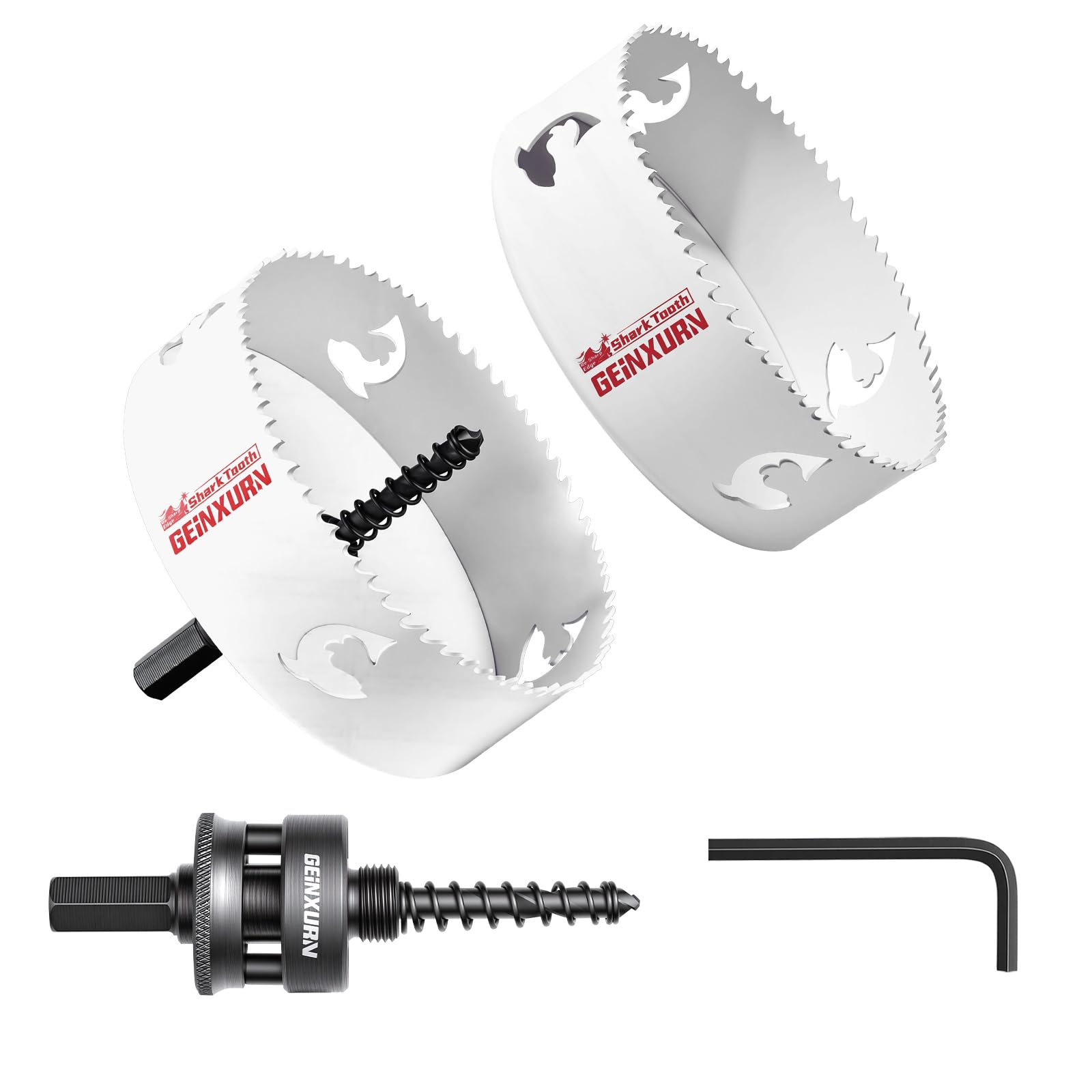Geinxurn 2-1/2 in(64mm) Hole Saw Set, HSS Bi-Metal Hole Cutt -12
