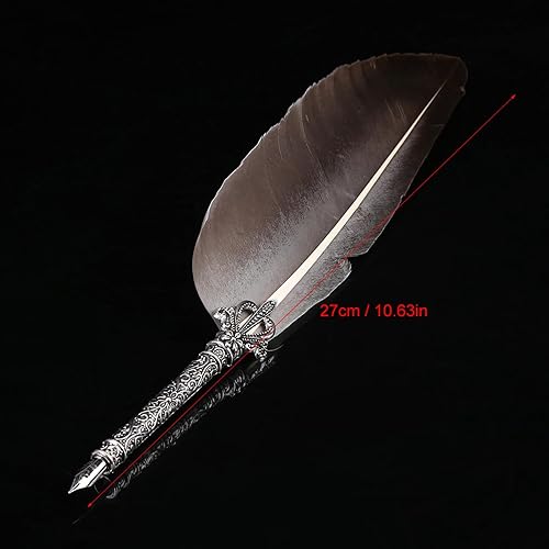 Miniatura 6 de Walfront Juego de tinta de pluma, juego de tinta vintage de caligrafía antigua, bolígrafo de escritura con 5 puntas de repuesto, regalo ejecutivo