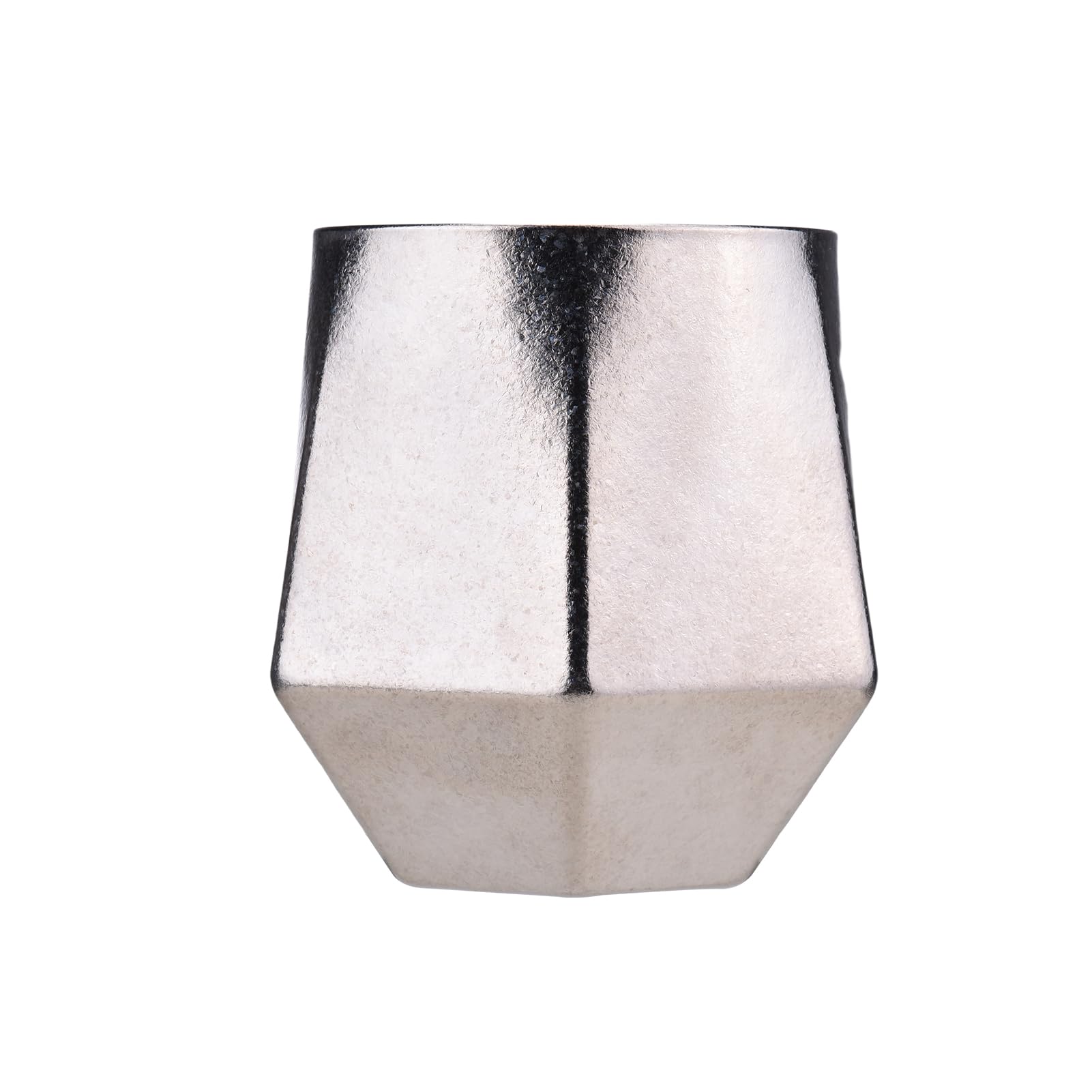 Tazza da caffè da Campeggio, Tazza Esagonale Leggera a Doppio Strato Isolata Sotto Vuoto da 240 Ml, Costruzione in Ti con Resilienza Agli Alcali per Viaggi di Campeggio all'aperto, (Fiore