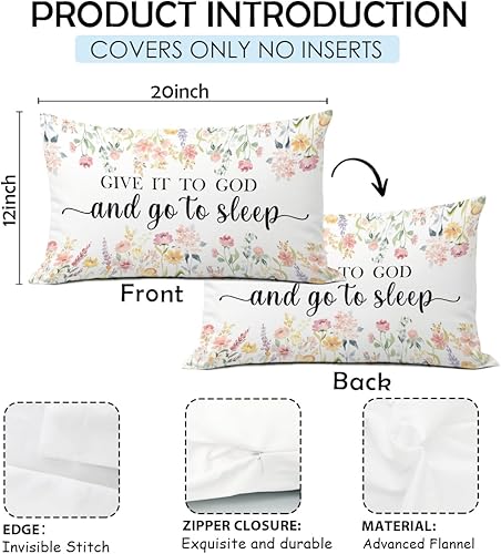 Miniatura 10 de Fundas de almohada cristianas de 18 x 18 pulgadas, fundas de almohada cristianas, fundas de almohada inspiradoras, decoración de versículos de la