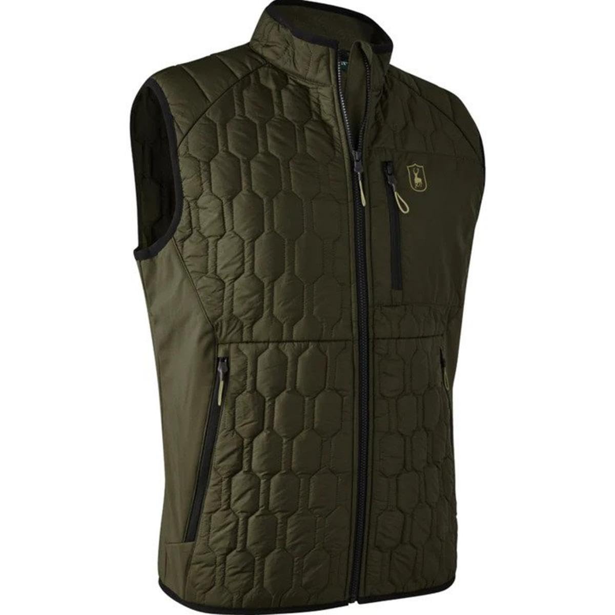 Deerhunter Mossdale Quilted Waistcoat - Green XXXX-Large Green - Hunting outdoor gear for Men