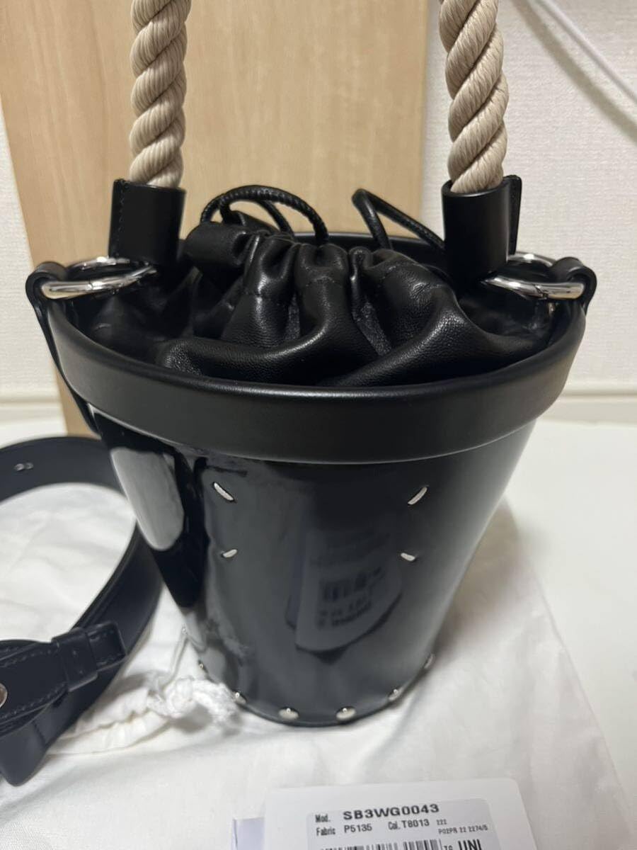 Amazon.co.jp: マルジェラ バケットバッグ レザーバッカゴバッグ 
