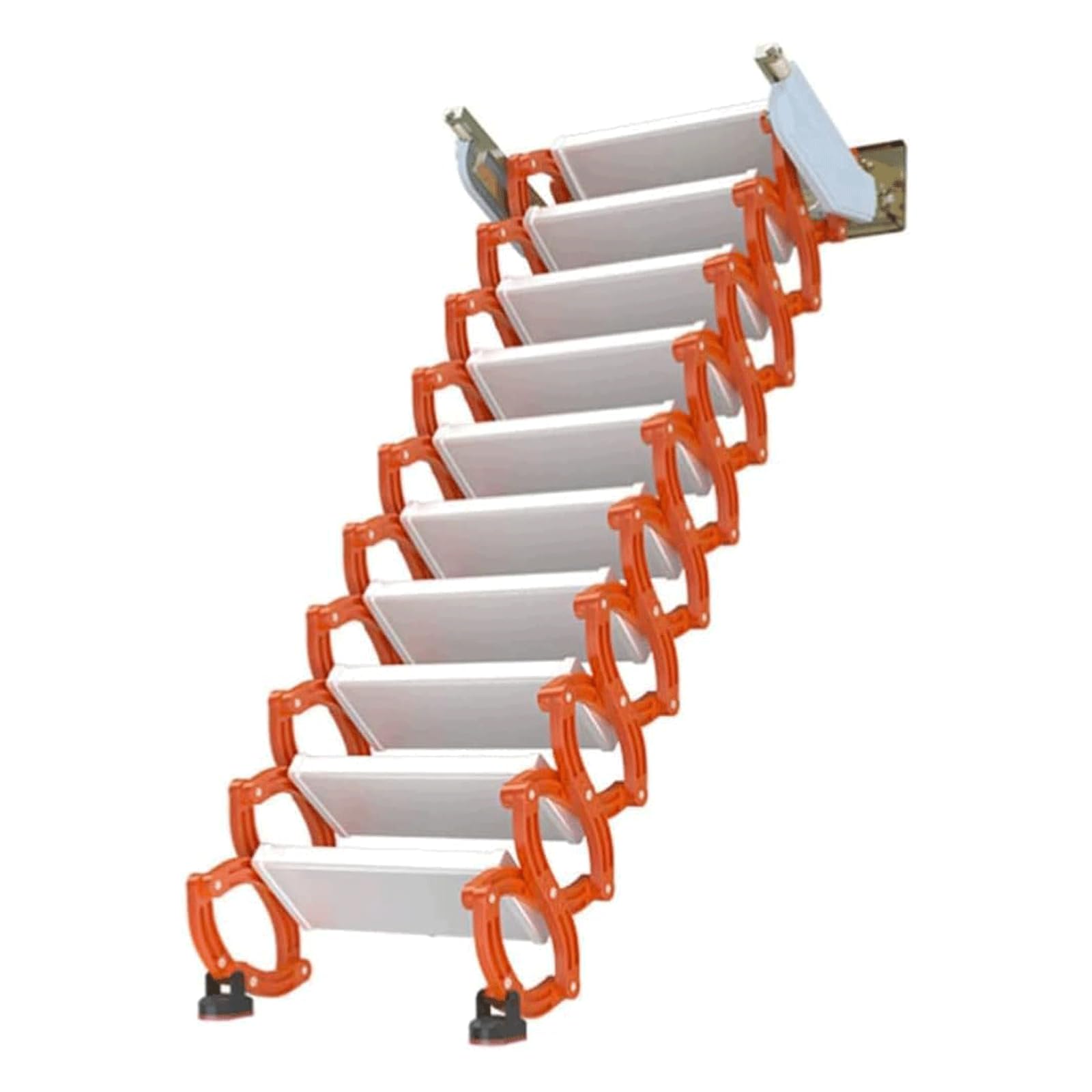 EYPKPL An der Wand montierte Dachbodentreppe. Home Dachboden-Loft-Treppe. rutschfeste Stufen. Loft-Leiter. Ausziehbare Dachboden-Leiter. Zusammenklappbare Leiter