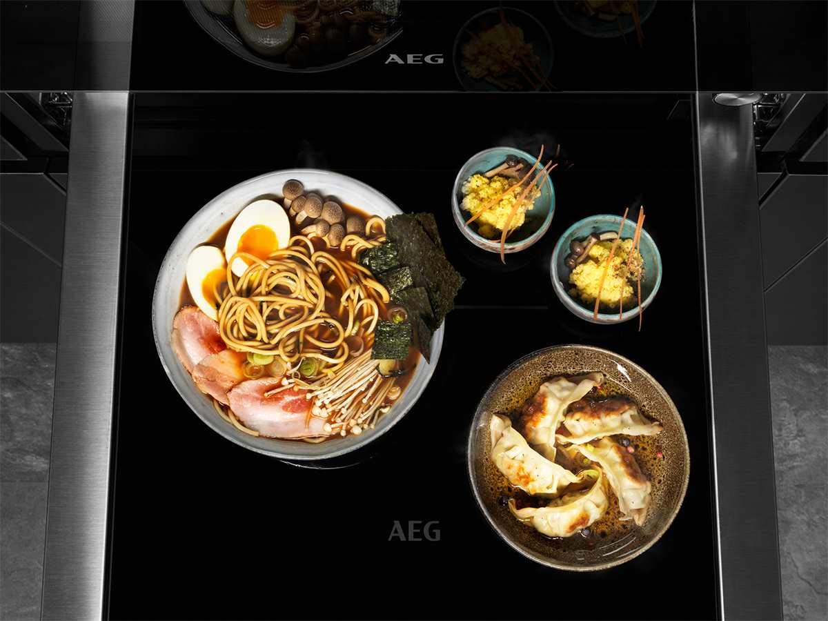 AEG KDK912924M Wärmeschublade Edelstahl 29cm SoftTip-Türmechanismus