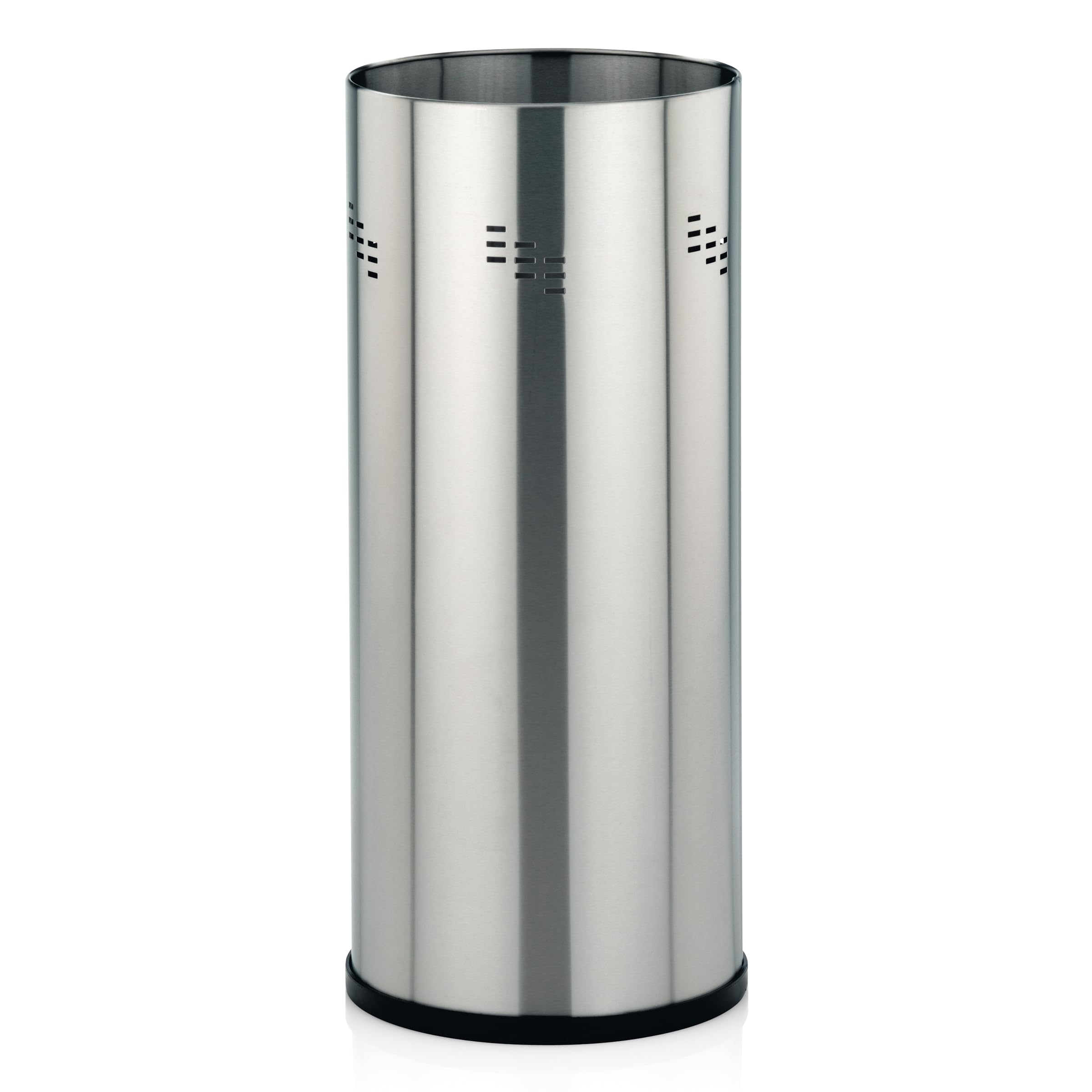 kela Paragüero de acero inoxidable mate, soporte para paraguas con bandeja recogegotas, altura 50 cm, SWING