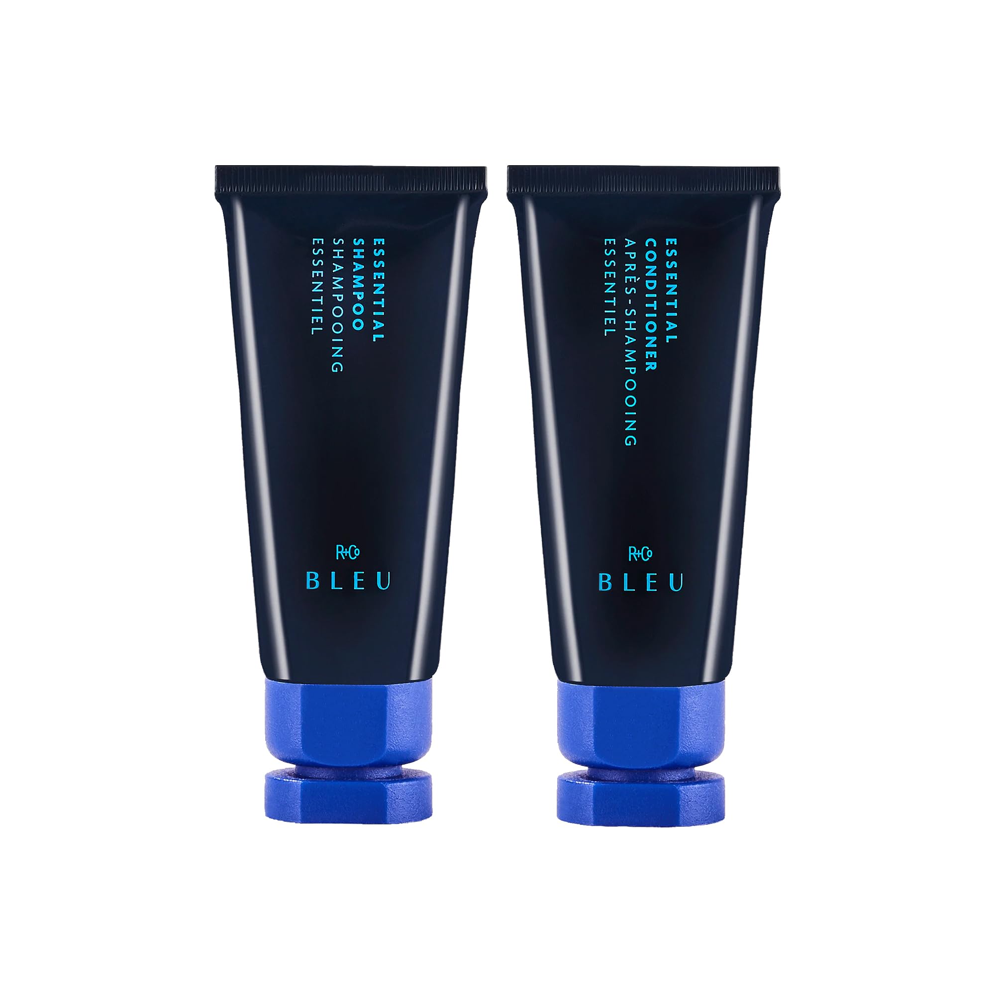 R+Co BLEU Essential Shampoo Mini | Gentle Daily Cleanser, Hydration + Shine | Vegan, Sustainable + Cruelty-Free | 1 Oz