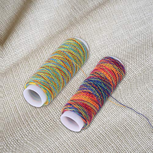 Hilos de costura multicolor polyester 5 piezas miniatura 6