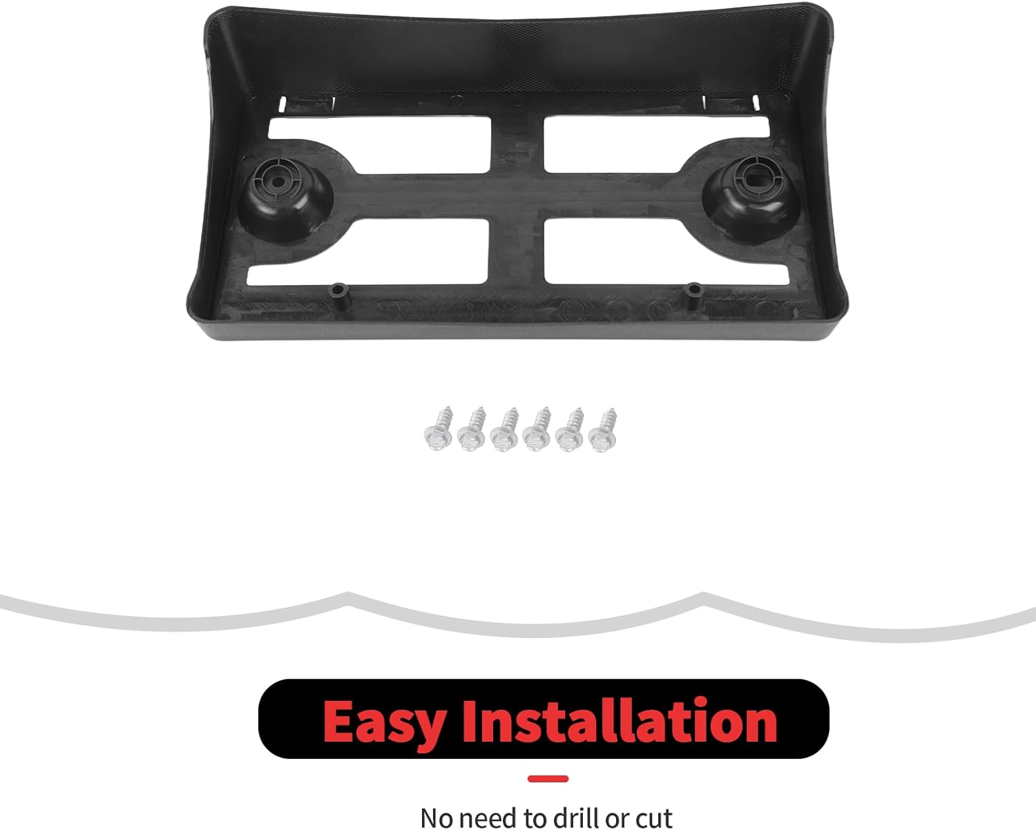 RT-TCZ License Plate Holder Front License Plate Frame Mount Bracket Accessories Compatible with Ford Mustang 2018-2020