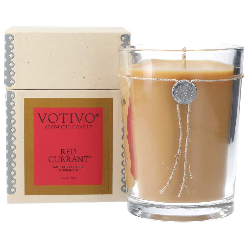 Votivo Red Currant 16.2 oz Aromatic Large Candle Soy Wax Blend